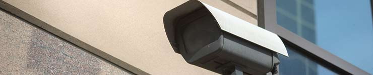 Closeup of a cctv camera